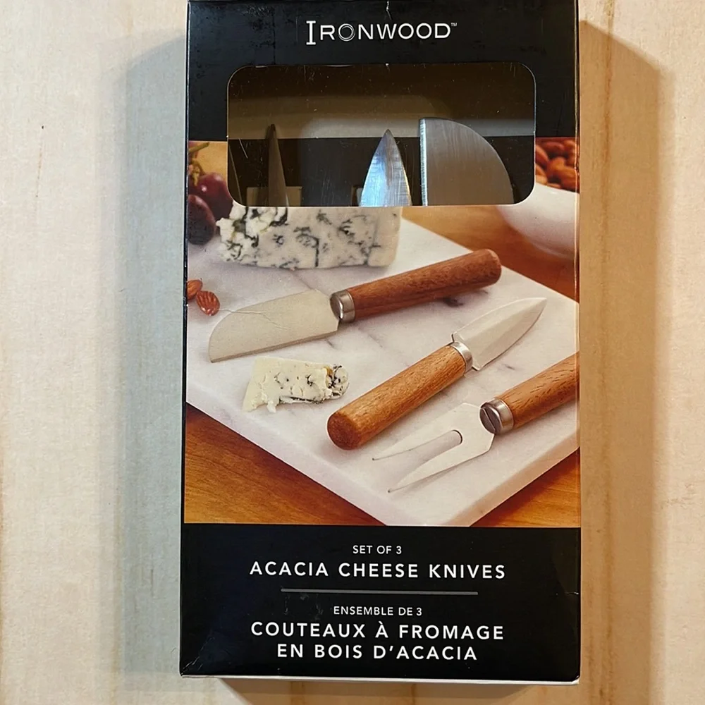 Ironwood Acacia Cheese Knives